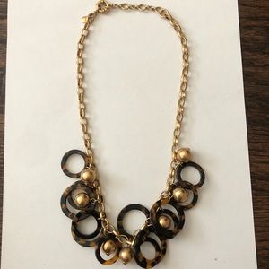 Tortoise and gold necklace 16” JCrew